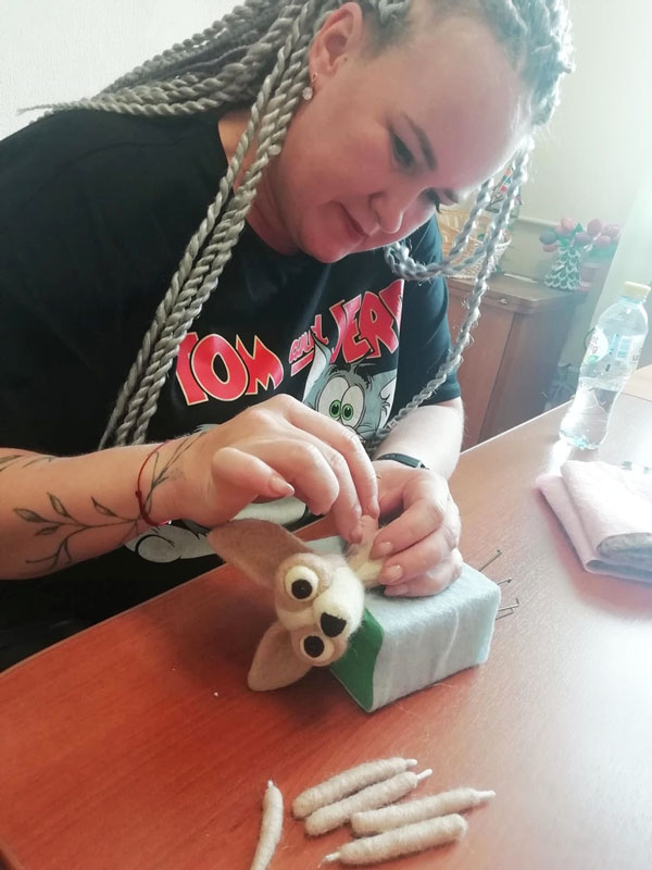 мк по сухому валянию шерсти для начинающих в СПб