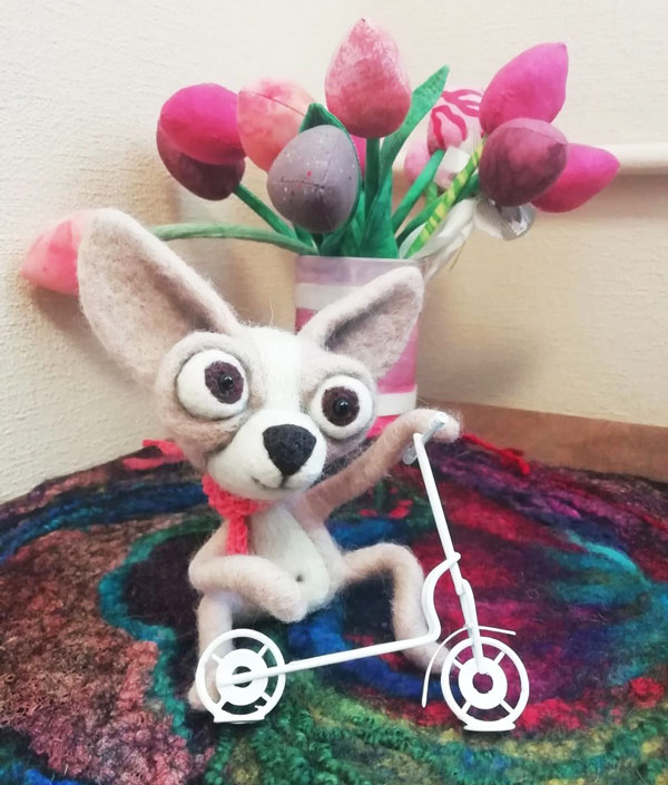 песик обучение сухому валянию шерсти для начинающих в СПб