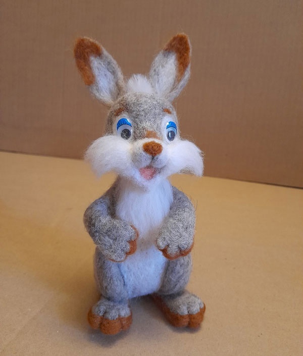 сухое валяние уроки в СПб заяц